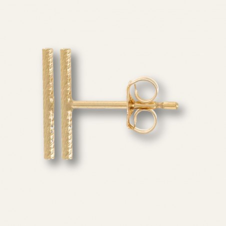 Puce d'Oreille vendue à la pièce - barre en Gold Filled 14K - Minimaliste et Flexible