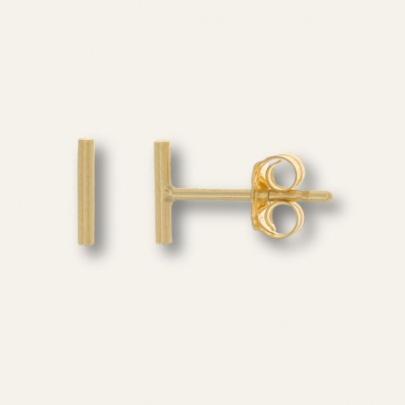 Puce d'Oreille vendue à la pièce - mini barre en Gold Filled 14K - Minimaliste et Flexible