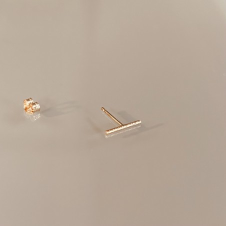 Puce d'Oreille vendue à la pièce - barre en Gold Filled 14K - Minimaliste et Flexible