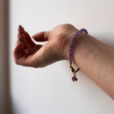 Bracelet Violette – Raffinement en améthyste et savoir-faire artisanal