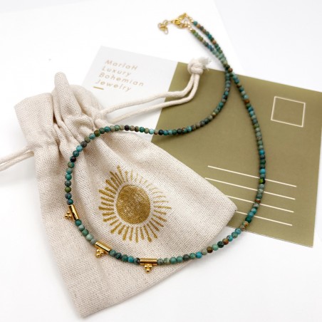 Collier LUCIA en turquoises naturelles