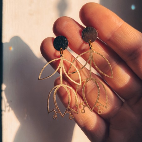 Boucles d’oreilles nature - Tulipes