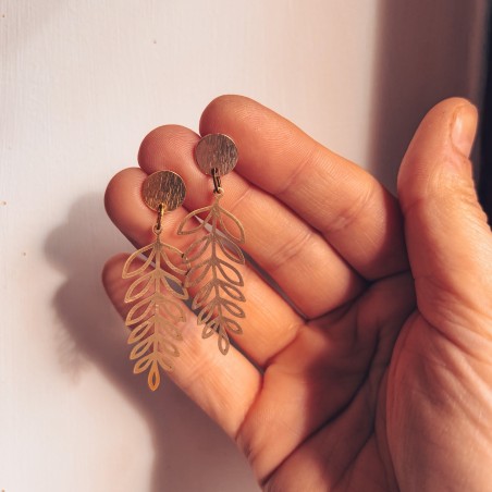 Boucles d’oreilles feuillage - ode à la nature